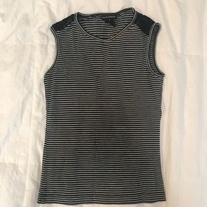 CLUB MÓNACO SLEEVE LESS STRIPED TANK